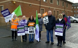 bellshill medical unison scotland lanarkshire strike centre